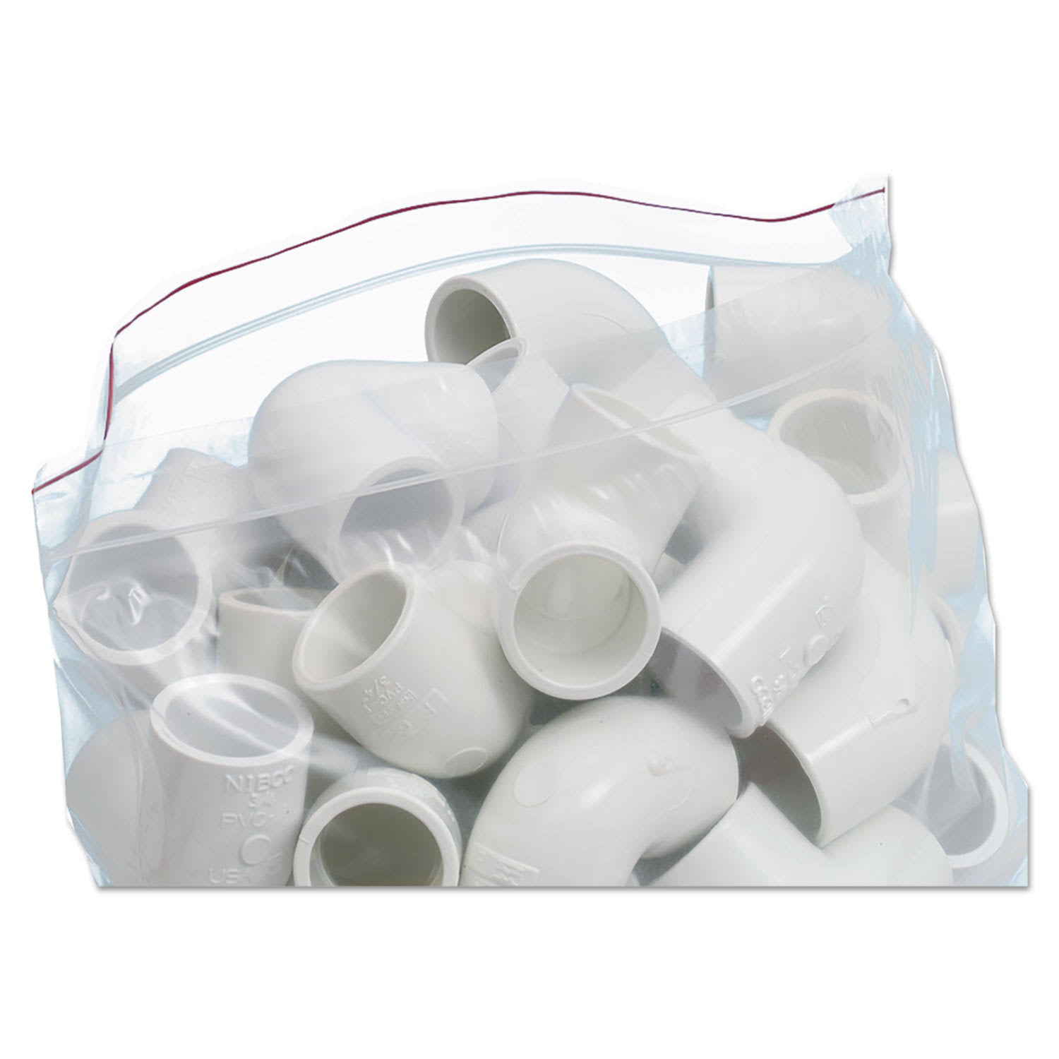 Clear 6 x 6 Zipper Seal Closure Bags, 1000/Carton Z63110
