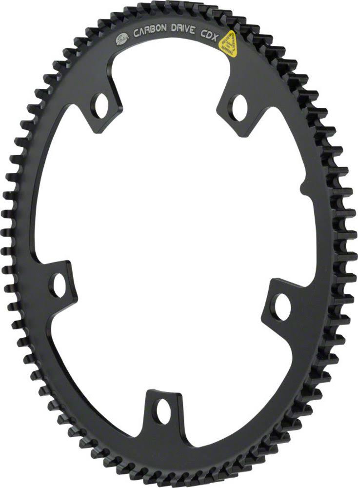 Carbon Drive CDX CenterTrack Front Pulley 74T 5 Bolt L515