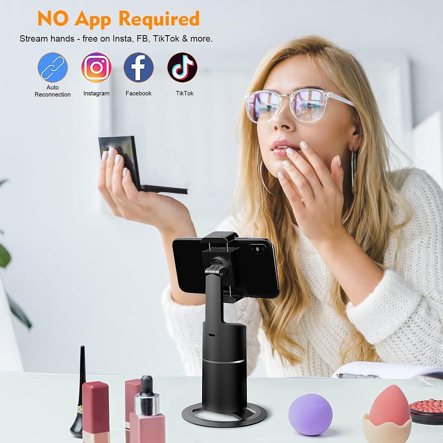 Auto Face Tracking Phone Holder Tripod Gimbal Stabilizer A411