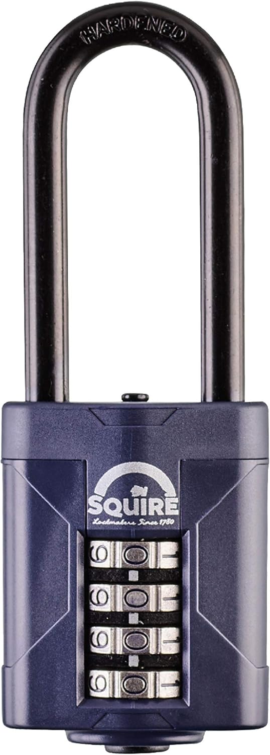 Blue 50 mm Alloy Steel 4 Wheel Combination Padlock, Pack of 2 J563088