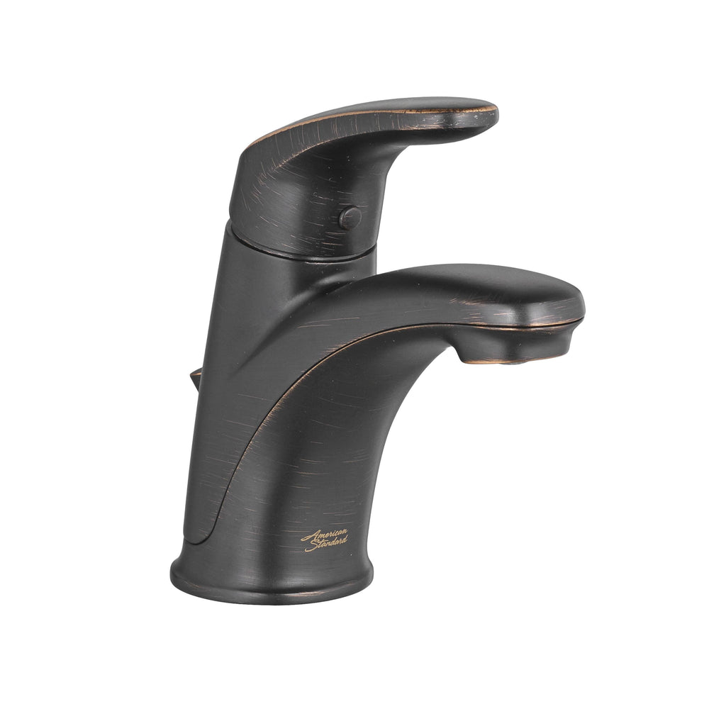 Single-Handle Single-Hole Bathroom Faucet with 50/50 Drain in Legacy Bronze Y733