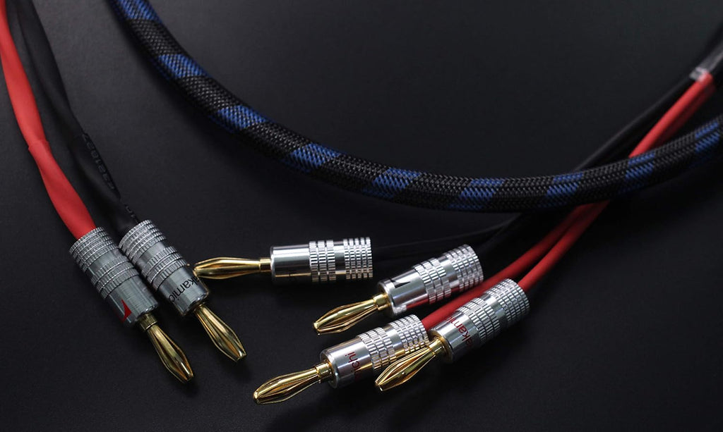 Bi-Wire Speaker Cable with Banana Plugs, 1pair Set (3M) G780
