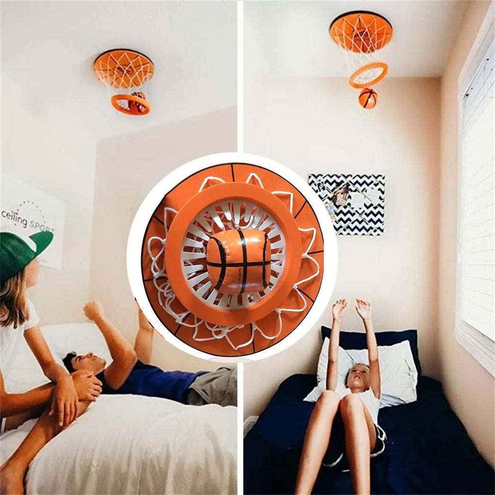 Ceiling Mount Basketball Hoop Toy Indoor Wall Sports Game X659