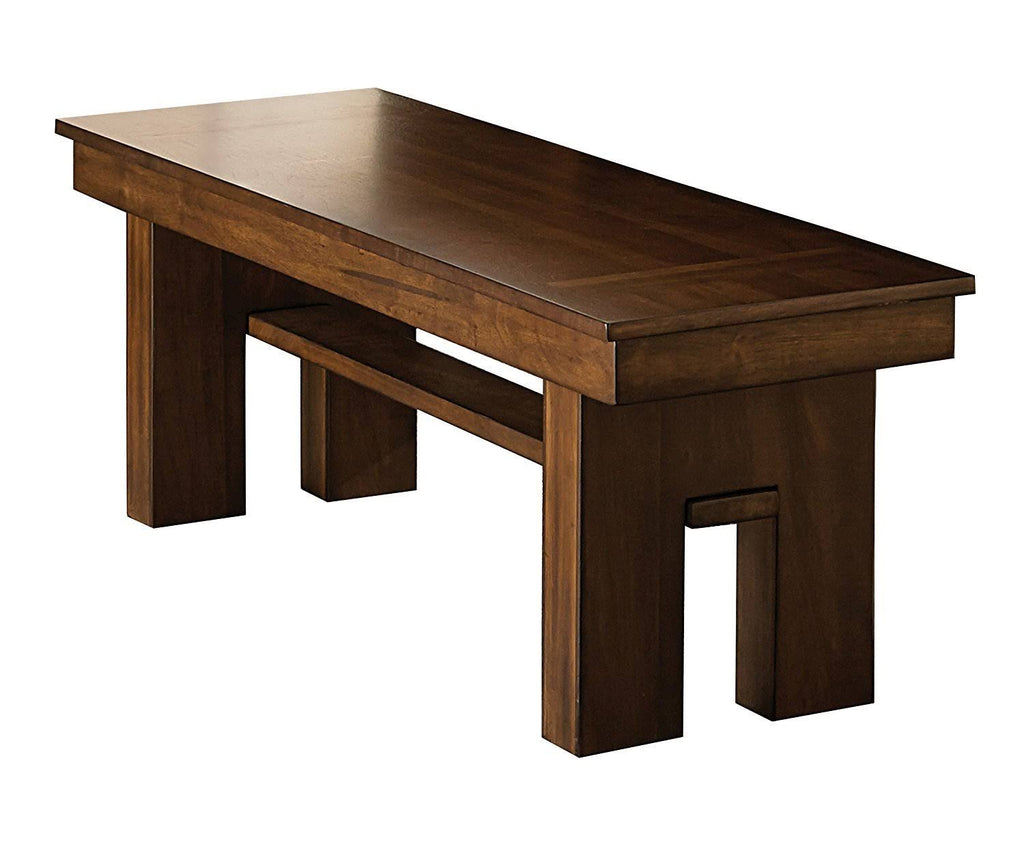 Walnut Brown Wooden Dining Side Bench S100583
