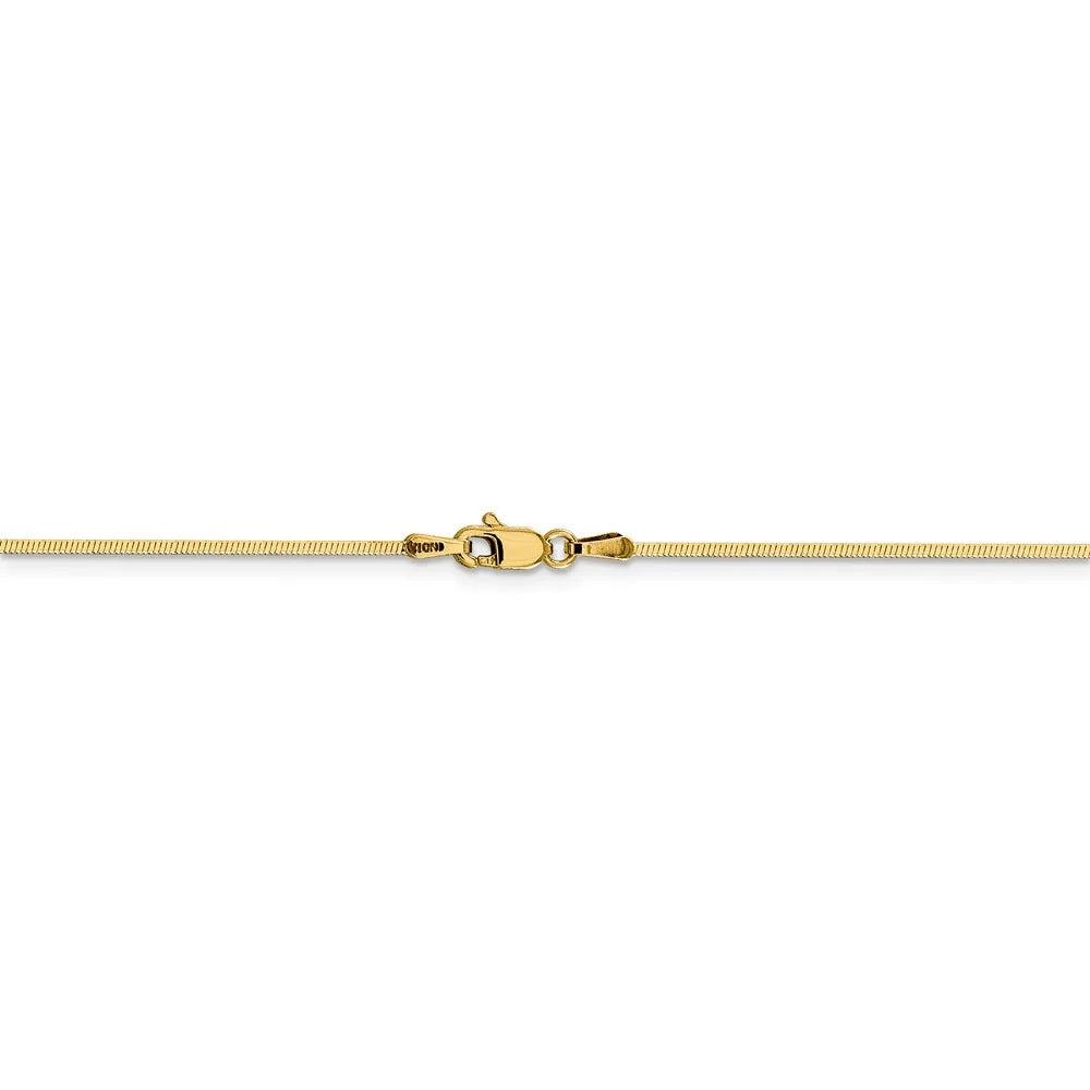 14kt Yellow Gold 16 inch Octagonal Snake Chain A235