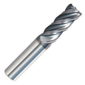 5/8x22 Corner Radius End Mill, 4 Flute, Solid Carbide, AlTiN Coated S341418