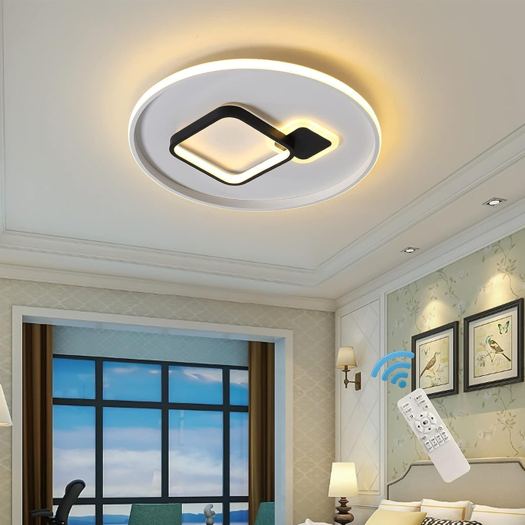 LED Ceiling Light Dimmable, 45W Flush Mount Ceiling Lamp with Remote V385937
