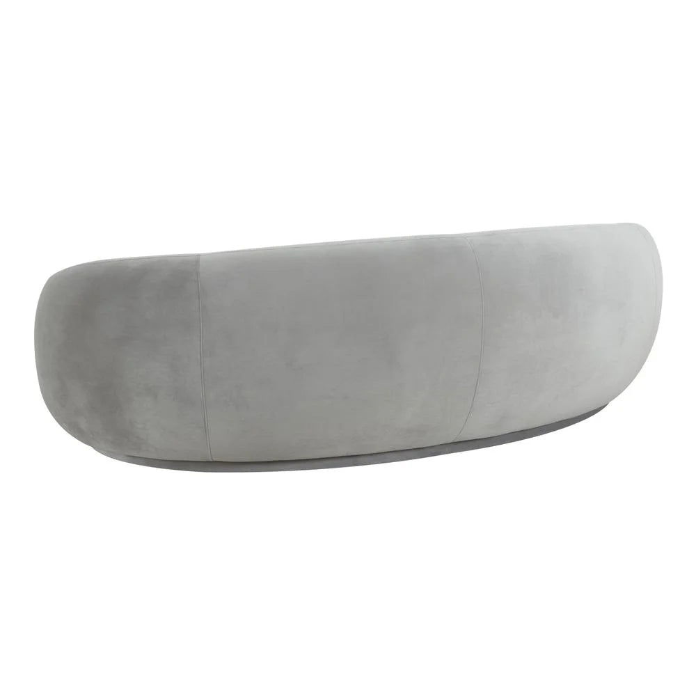 Light Grey Velvet Sofa W324834