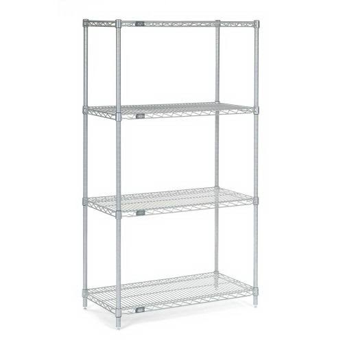 Stainless Steel Wire Shelving Gray - 48 x 24 x 86 in. W4185
