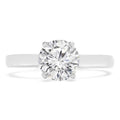 14K White Gold Diamond Solitaire Engagement Ring V380