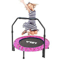 36-Inch Kids Trampoline with Adjustable Handrail and Safety Padded Cover P10041