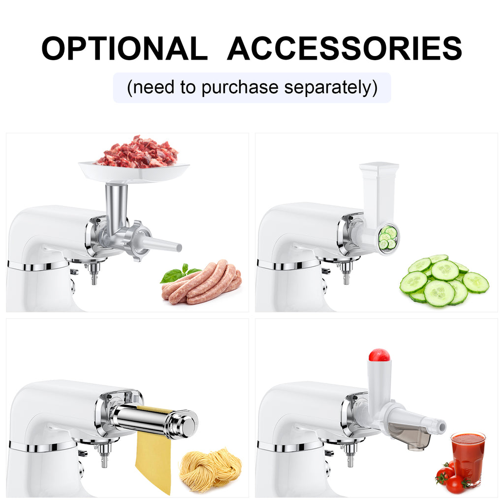 6 Adjustable Speeds Electric Stand Mixer with 4.2 QT Stainless Steel Bowl I503