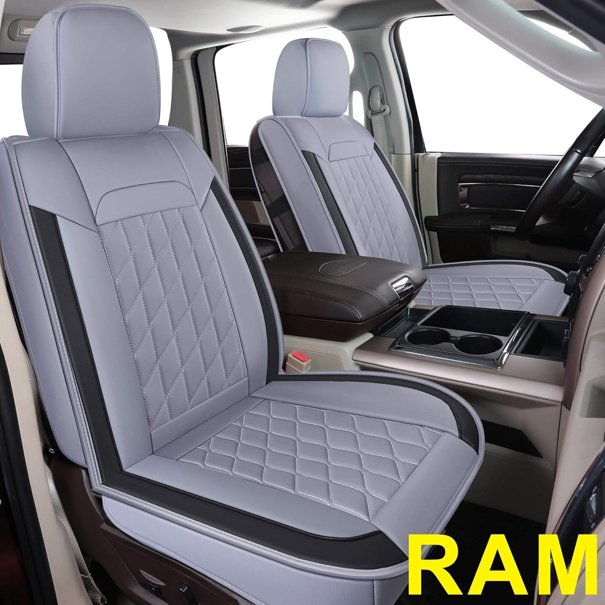 Faux Leather Seat Covers for Ram 1500 Crew Cab Pickup K592