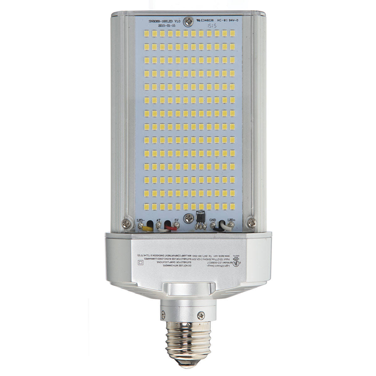 Wall Pack LED Bulb 50 Watts Retrofit E26 Base 5814 Lumens 5700K Cool White L3045