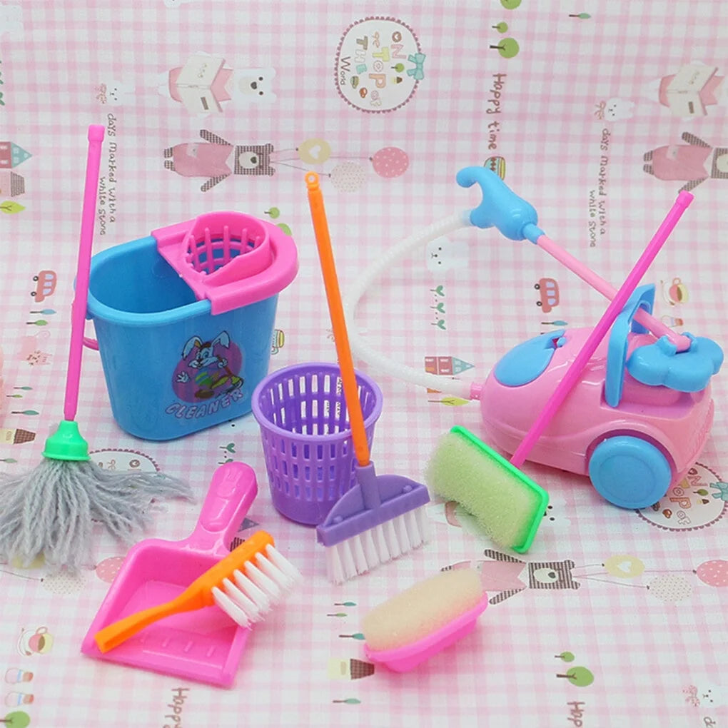 Miniature House Cleaning Tool Doll House Accessories T853156