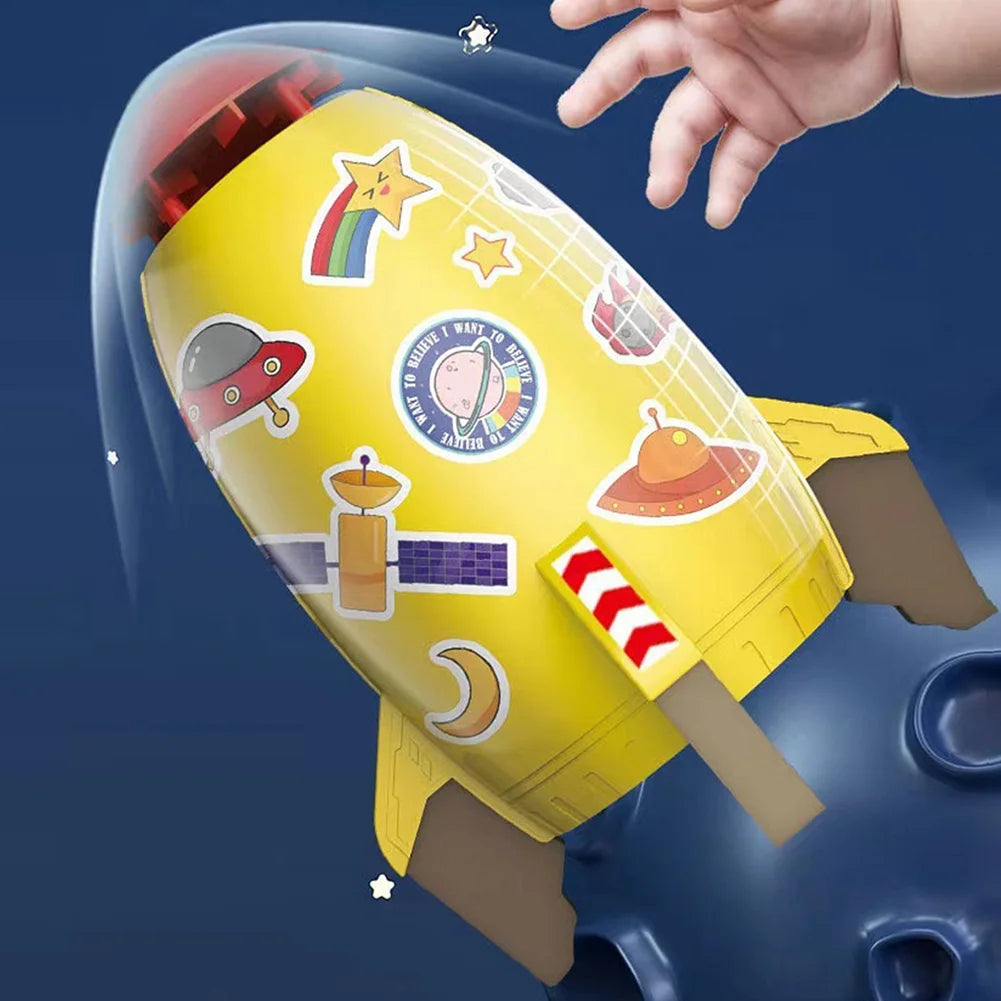 Yellow Plastic Rocket Sprinkler for Kids N5695