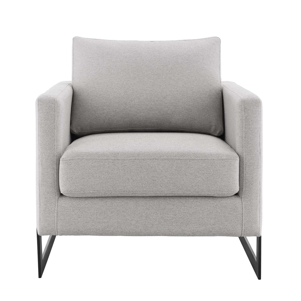 Black Camel Upholstered Fabric Accent Chair E775