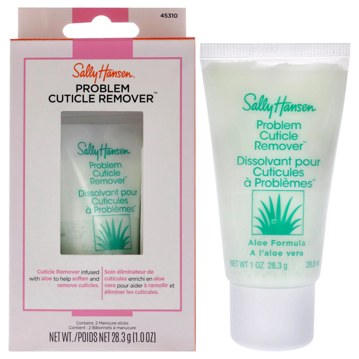 3 Pc Cuticle Remover with 2 Manicure Sticks A1992