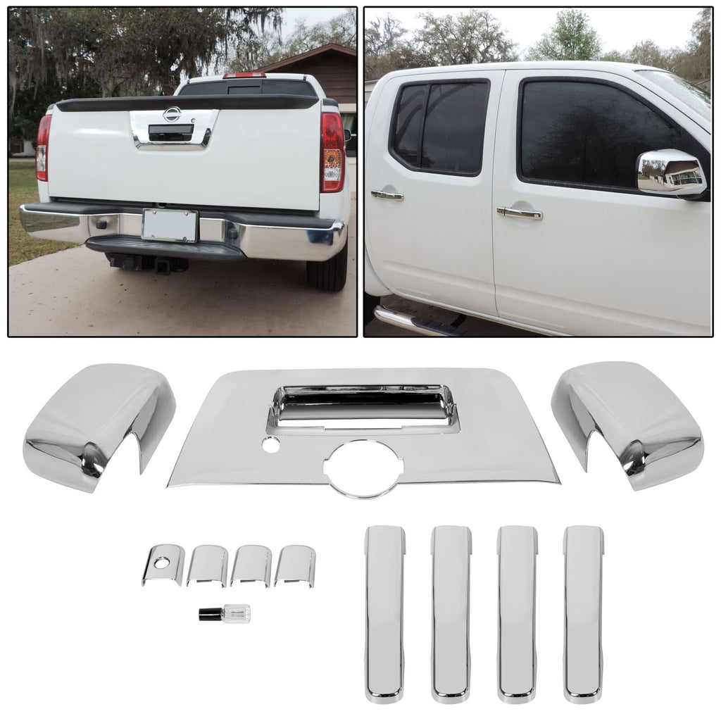 Chrome Mirror Cover Door Handle Tailgate Cover for Nissan Frontier O513027