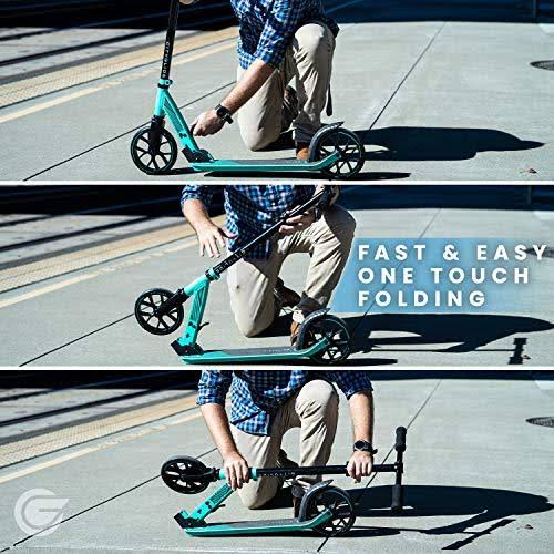 Kick Scooter Foldable Lightweight Adjustable Black C42405