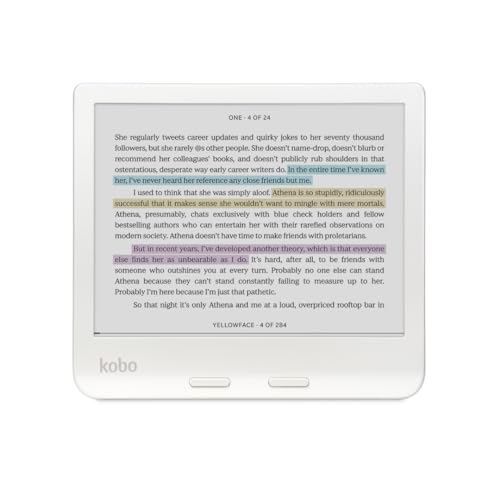 7 Glare-Free Colour E Ink Display eReader (White) P811796