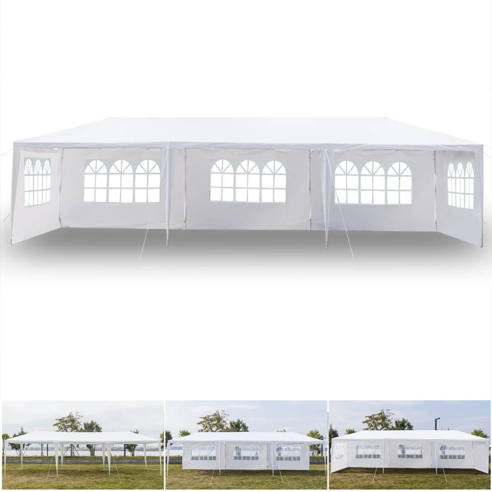 10' x 30' Waterproof Folding Canopy Tent with 5 Removable Sidewalls Z3236