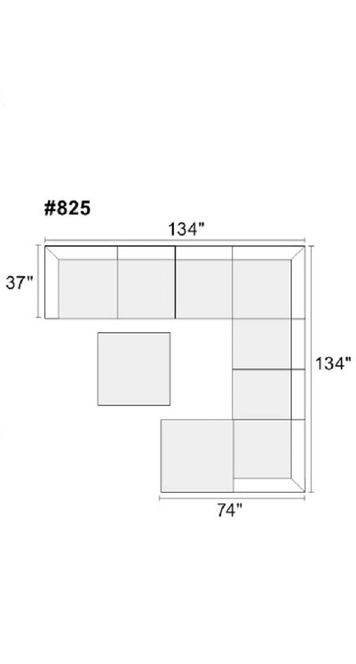 Grey Chenille Modular Sectional 9pc Set N48550