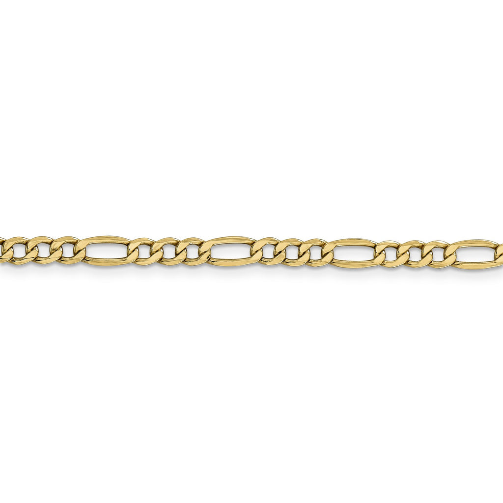 Real 14k Yellow Gold Figaro Chain Necklace O1708