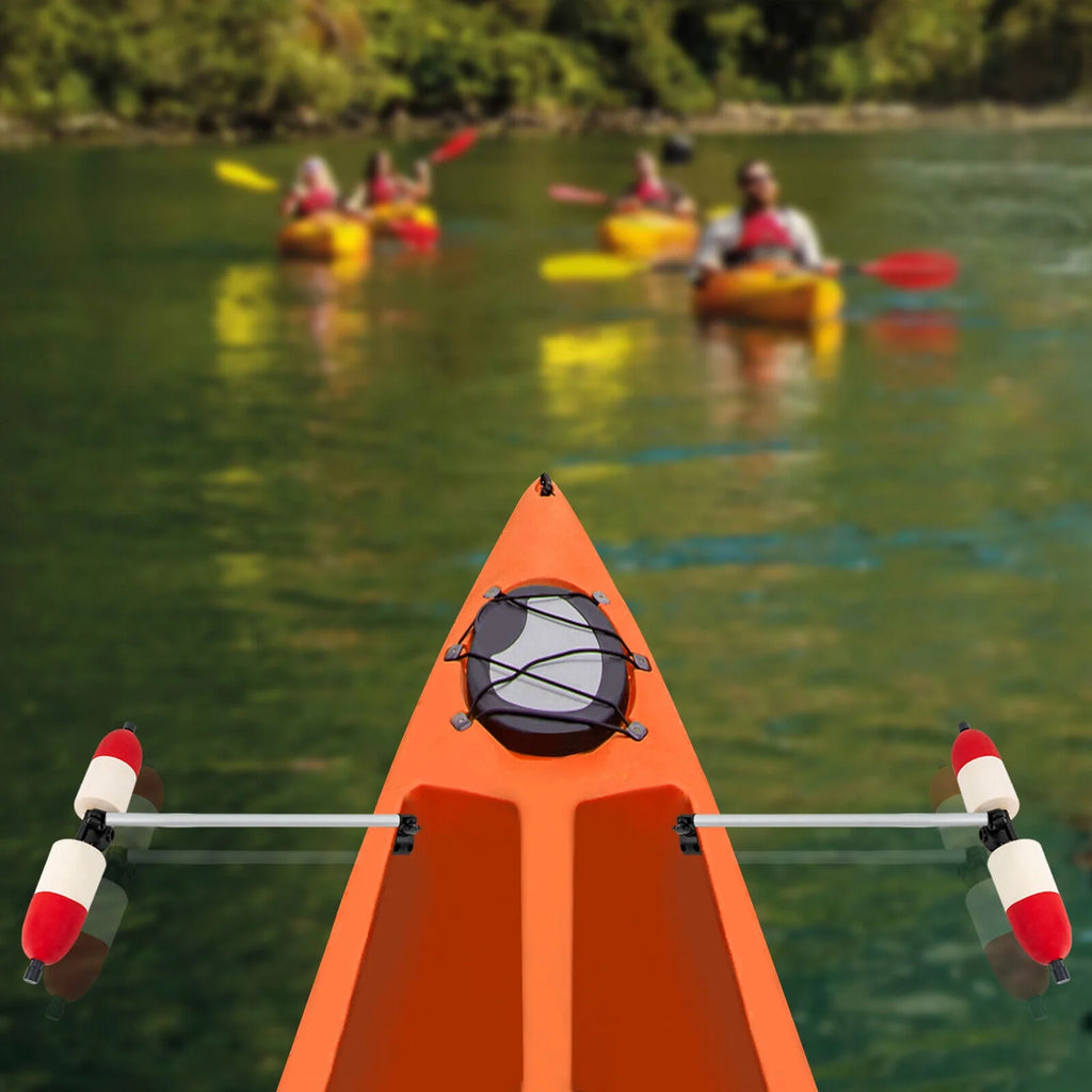 Kayak Canoe PVC Aluminum Stabilizer System Outrigger Arms Fishing Kit Q192534