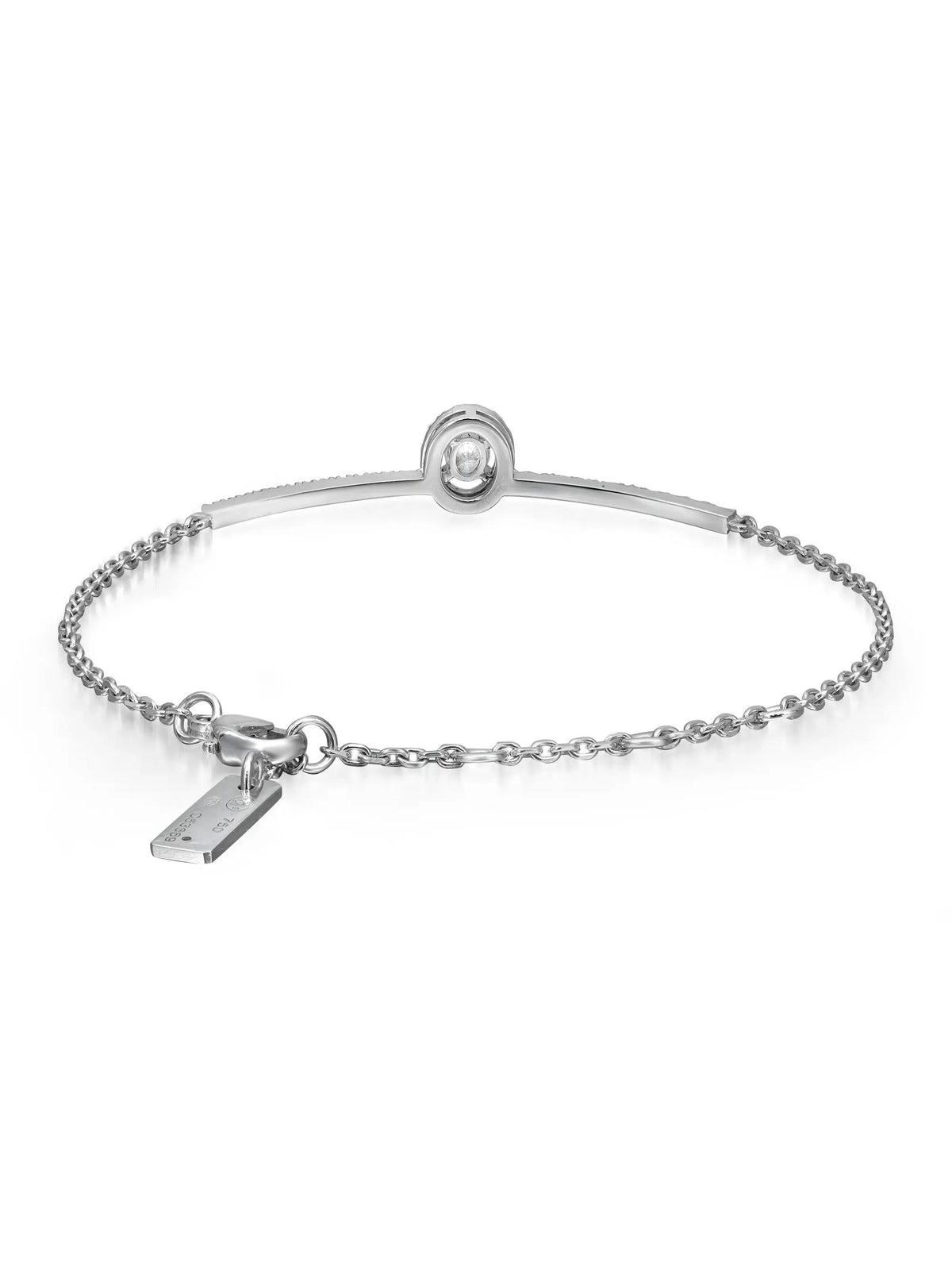 18K White Gold Diamond Chain Bracelet H994264