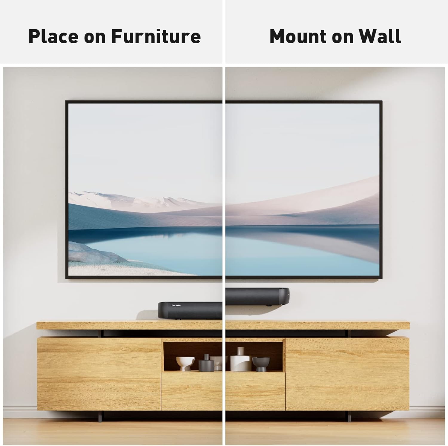 Bluetooth Sound Bar for TV, 18.35-Inch, Pack of 2 W369954