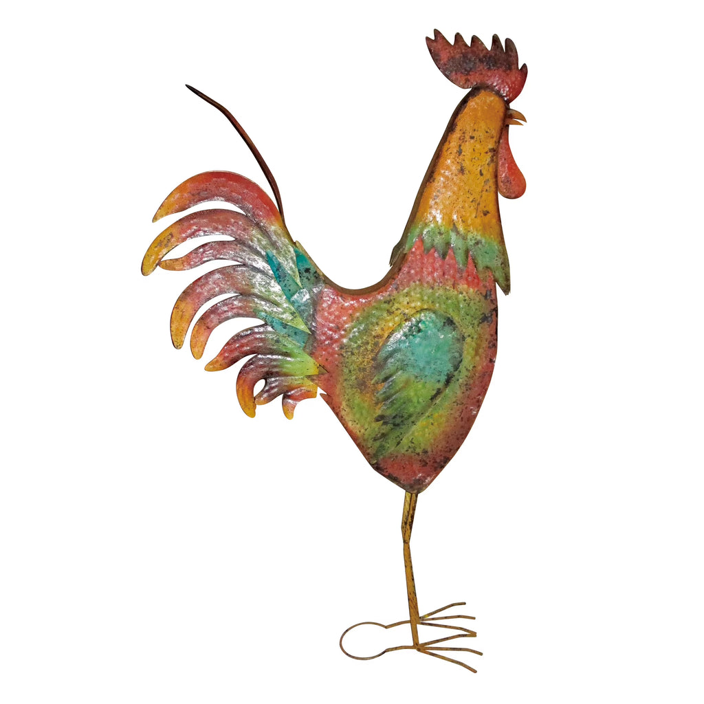 Metal Rooster Garden Statue Q467226