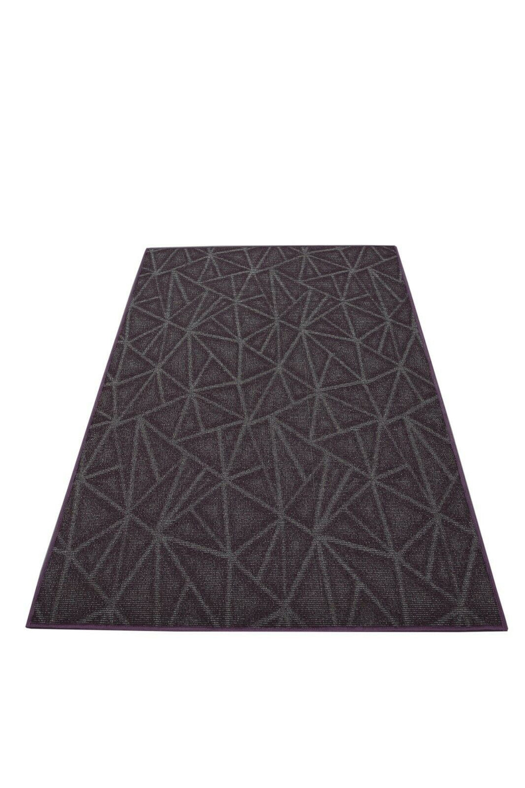 Purple 6' x 12' Solid Color Area Rug K448