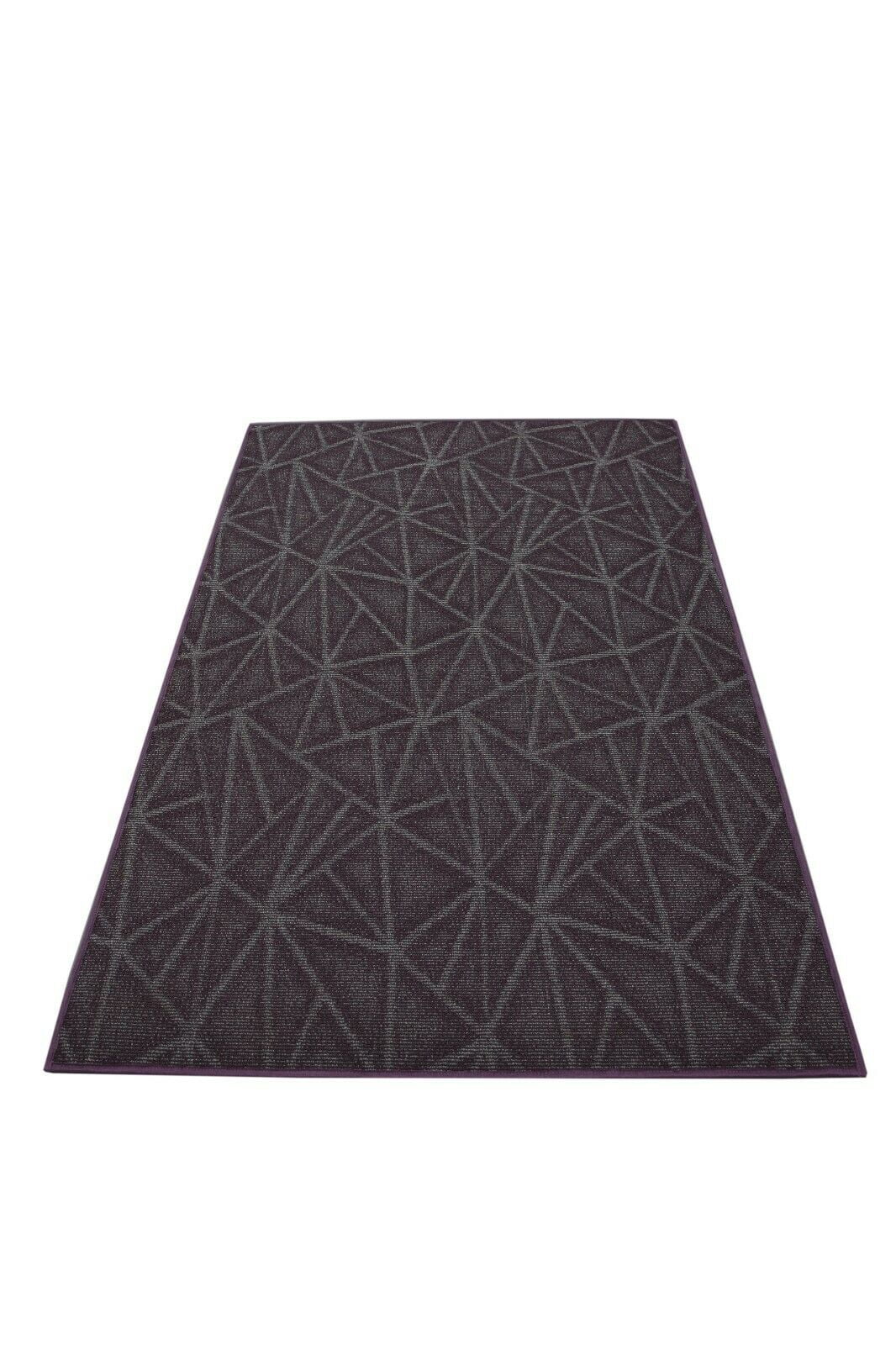 Purple 6' x 12' Solid Color Area Rug K448