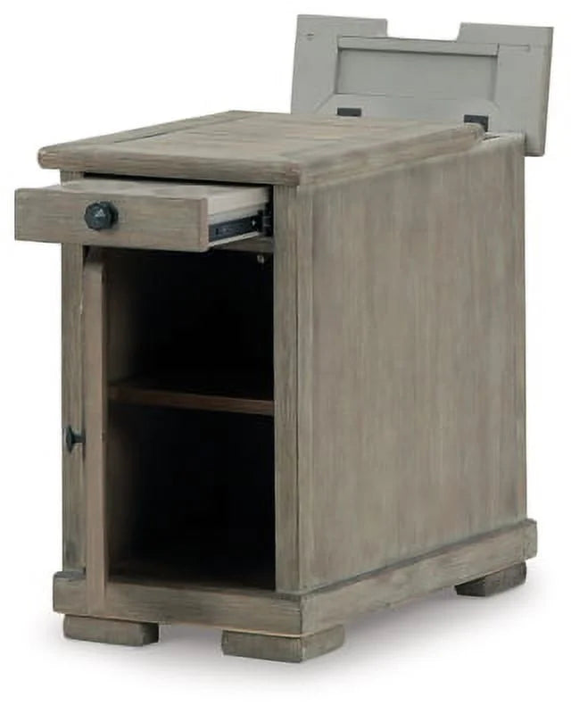 Bisque Chairside End Table T435606