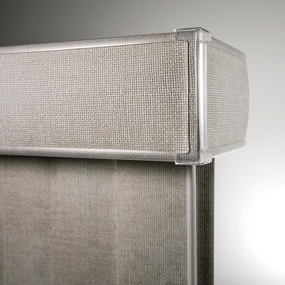 Pearl Gray 3.5 in. Vertical Blind 78 in. W x 84 in. L P376735