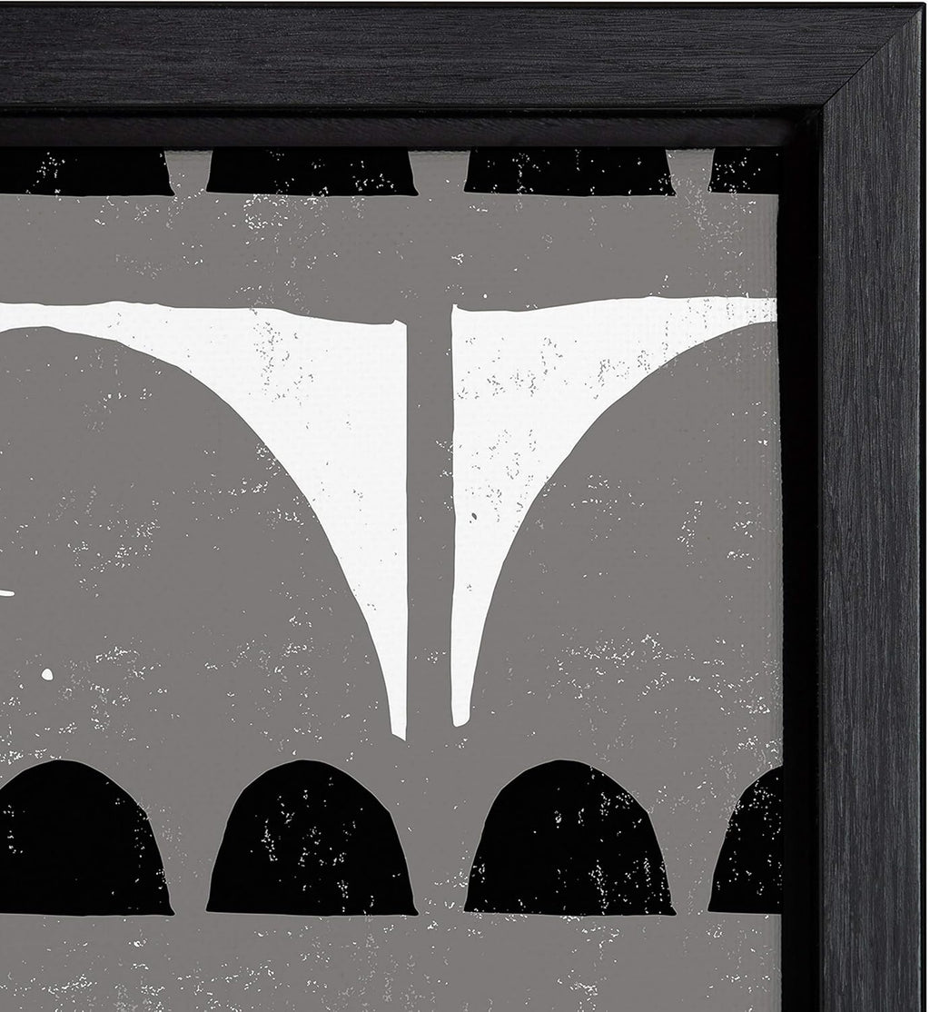 30x30 Black Framed Canvas Wall Art S833