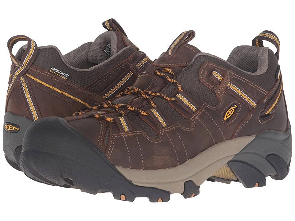 Cascade Brown Golden Yellow Men's Hiking Shoes Size 7.5 Wide L741