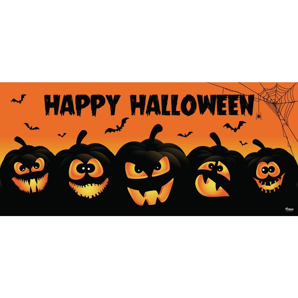 7 x 16 ft. Halloween Door Mural Sign Car Garage Banner Decor Y862