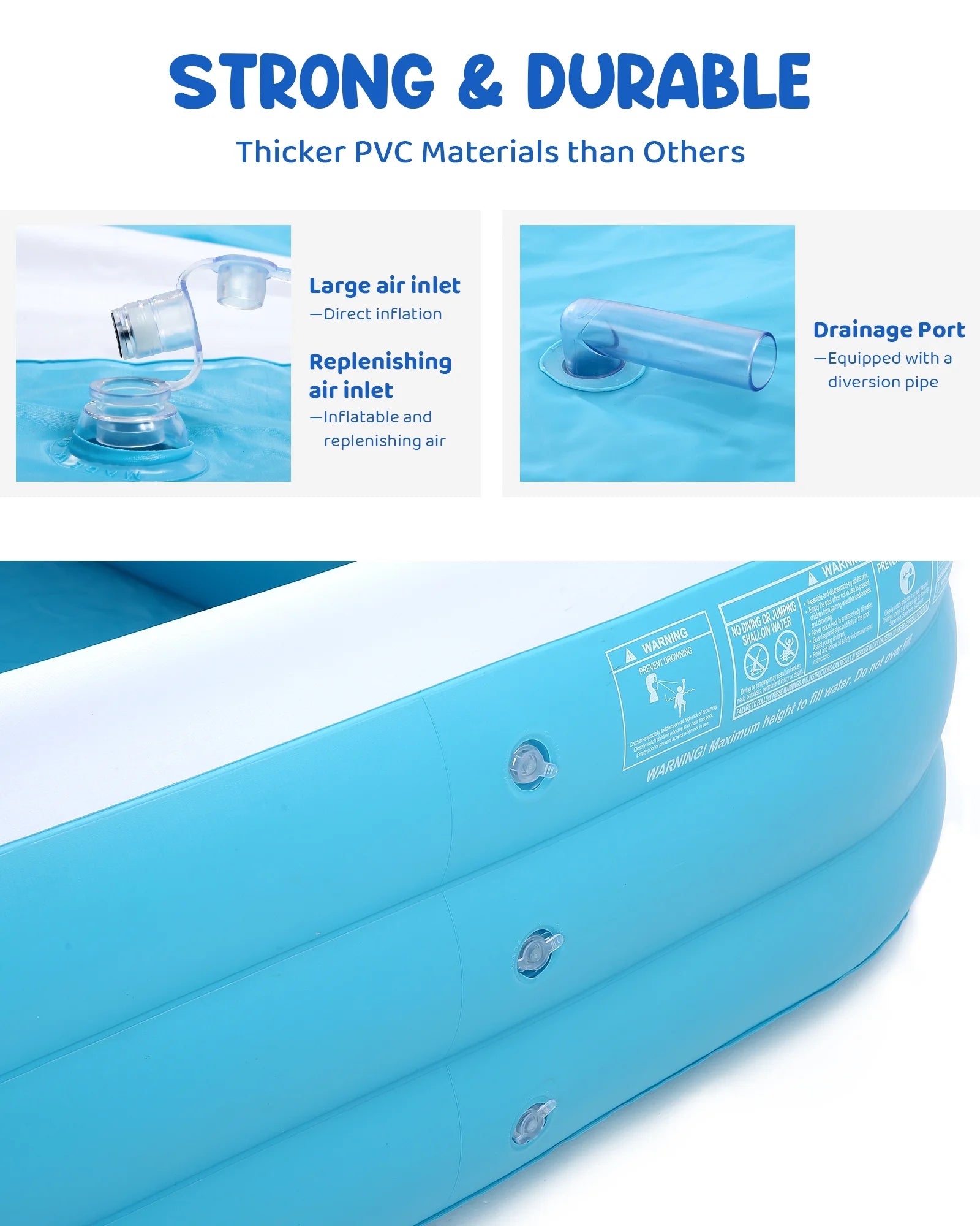 95In Inflatable Swimming Pool Y370260
