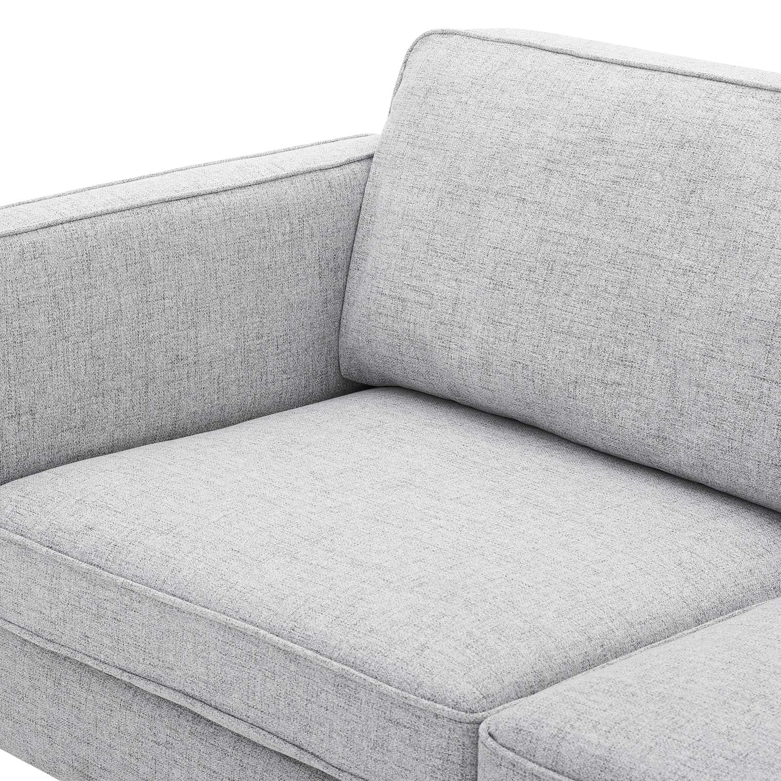 Light Grey Fabric Sofa B2819