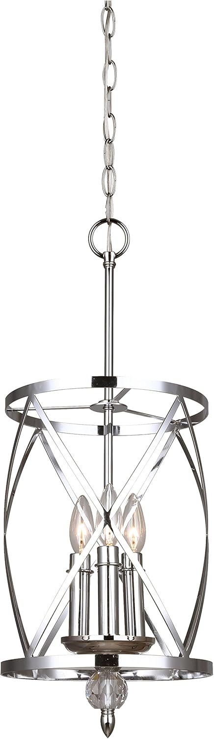 Chrome 3-Light Chandelier H150820