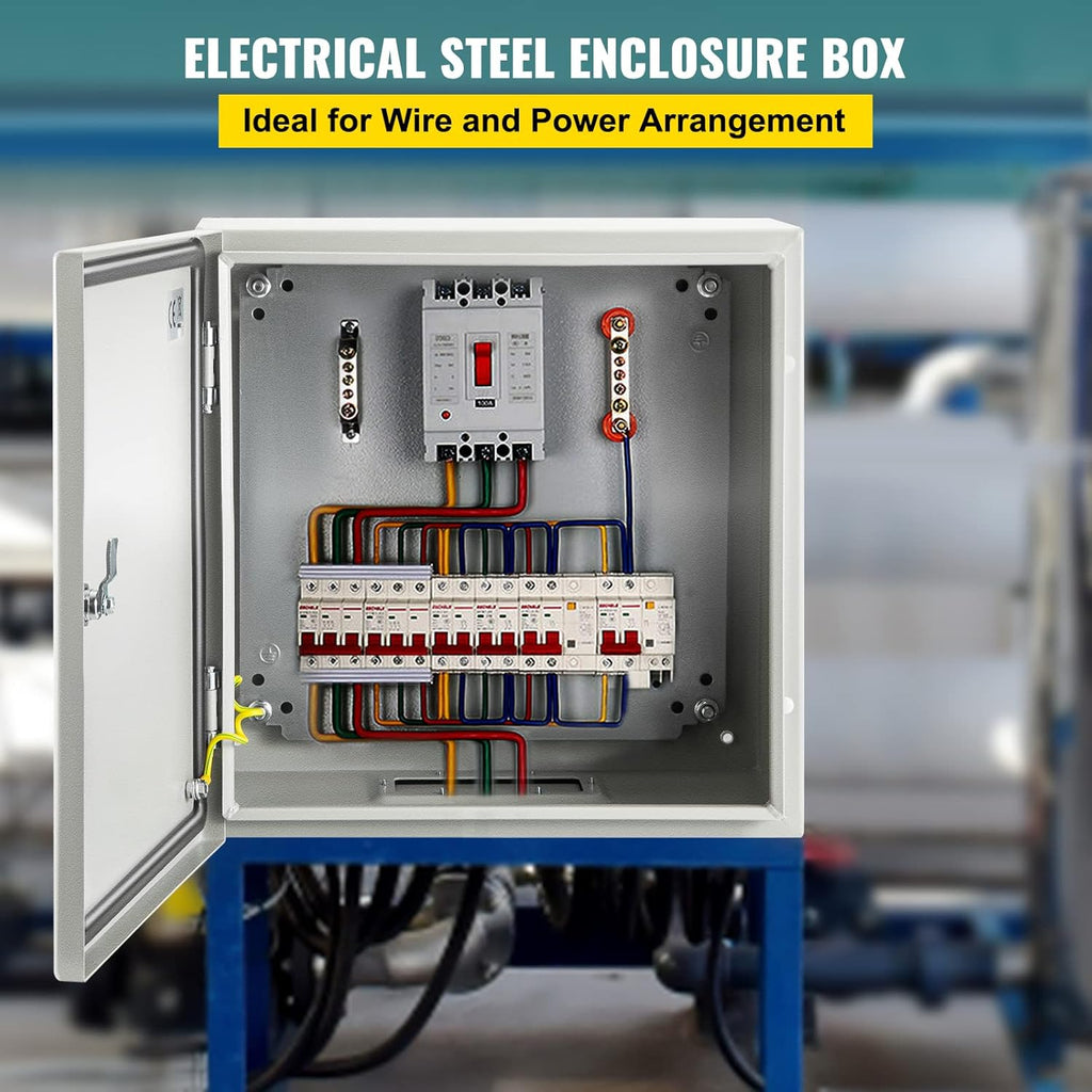 20 x 20 x 6'' NEMA 4X Steel Electrical Box with Mounting Plate S44323