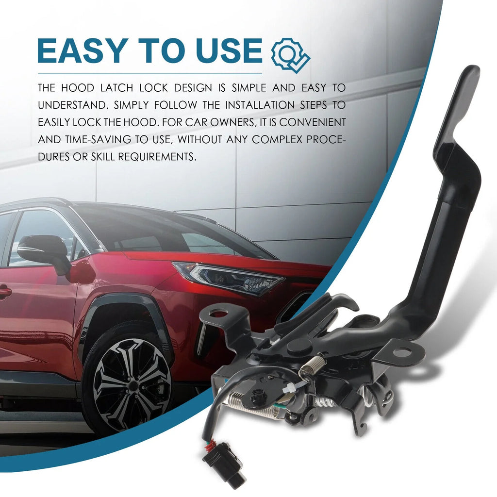 Hood Latch Lock with Alarm System for Toyota RAV4 2019 2021 J379