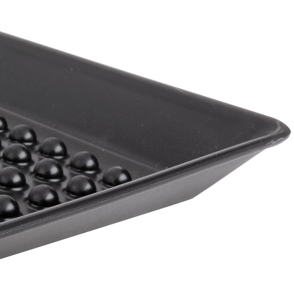 12x22 x 24x22 Charcoal Polypropylene Pizza Tray - 12/Case L170902
