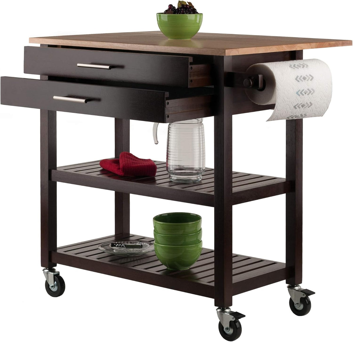Cart Kitchen, Cappuccino/Natural W46766
