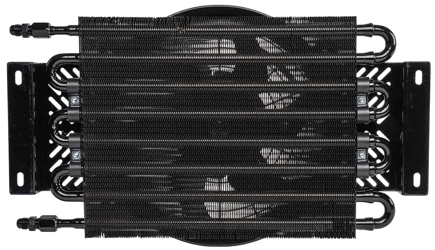 Transmission Oil Cooler with Dual Push/Pull Cooler Fan, 11” Diameter, 6 an Connections M21774