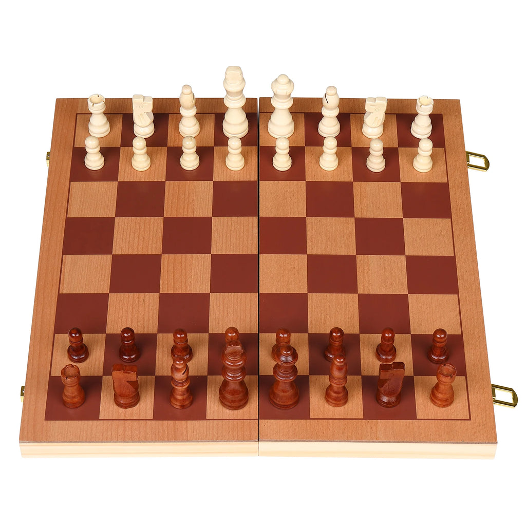 15'' Wooden Folding 3 in 1 Game Set Q518