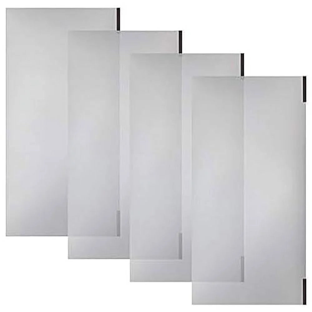 Clear 4 Pack Magnetic Shelf Liners for Wire Shelving I514