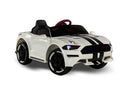 White 12V Power Dual Motor Kids Electric Ride on Toy Car C2485